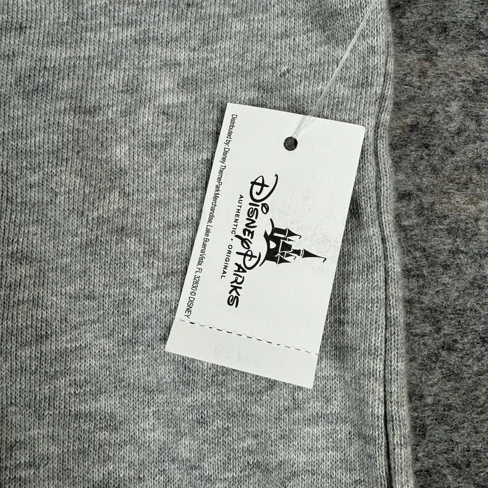 Disney Parks Sweatshirt Sweater Mickey Mouse Disneyland Sequins Gray Womens XL‎